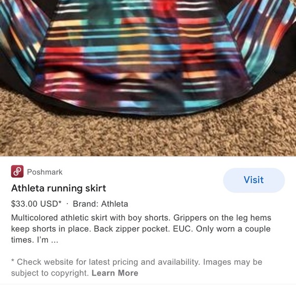 - Athleta tennis running skirt - Picture 4 of 13